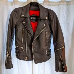 Straight To Hell defector II vegan leather jacket